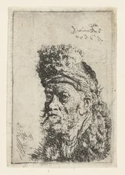 Bust of a Man with Fur Hat (Bust of a Man with a Turban)