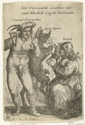 Caricature of Cromwell, ca. 1652-1654