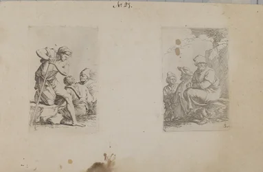 Man Kneeling with One Leg on Rock