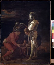 Soldiers playing dice