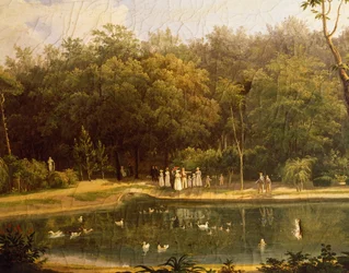 Fish-pond in Real Bosco (Royal Wood) of Portici