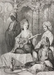 Harem in the East (lithograph)