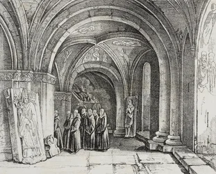 Underground church of Basel Cathedral, Switzerland
