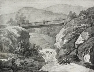 View of Allegheny, USA (lithograph by Salvatore Puglia from Poliorama Pittoresco, n 44, June 11)