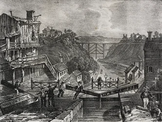 View of Lockport, in the State of New York, United States of America