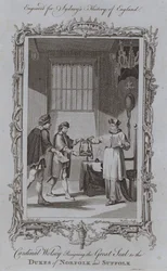 Cardinal Wolsey Resigning the Great Seal to the Dukes of Norfolk and Suffolk