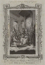 The Armour of the Bishop of Beauvais presented to the Pope by order of Richard I