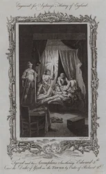 Tyrrel and his Accomplices Smothering Edward V and the Duke of York in the Tower by Order of Richard III