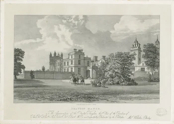 Drayton Bassett - "Drayton Manor" (lithograph)