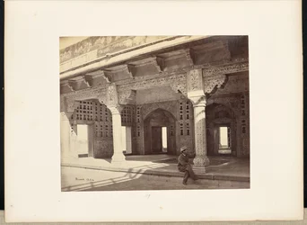 Agra; The Fort, Interior of the Zenana, Showing the Mosaic Work