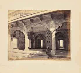 Agra: The Fort, Interior of the Zenana, Showing the Mosaic Work