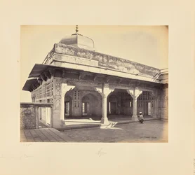 Agra; the Fort, Interior of the Zenana Showing the Mosaic Work, Another View