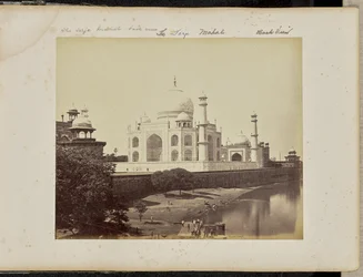 Agra; The Taj Mahal, from the River