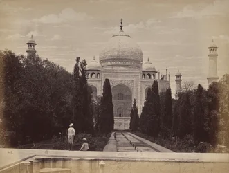 Agra. View of the Taj in Front of Nootkan, the Light of the World, Wife of the Emperor Akbar, View from the River