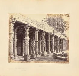 Delhi; Colonnade of Hindu Pillars at the Qutub Minar, East Side