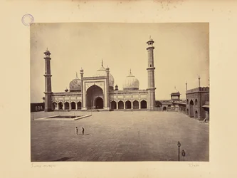 Delhi; The Jumma Musjid, the Mosque and Quadrangle