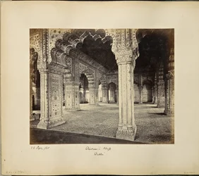Delhi; The Palace, interior of the Diwan-i-Khas