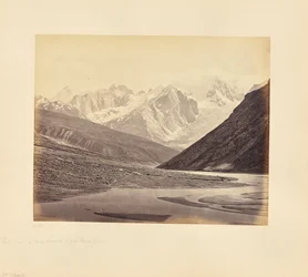 Distant View of the Snowy Summits South of the Shigri Glacier