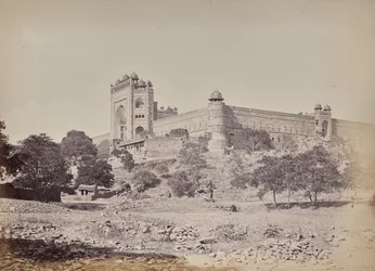 Fort of Fatehpur Sikri near Agra. The Residence of Emperor Akbar