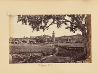 Fatehpur Sikri; General View of the Ruins (West Side), from the Foot of the Hill