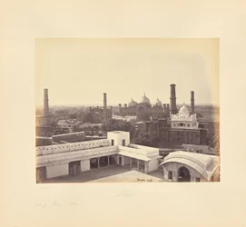 Lahore; View from Palace in the Fort