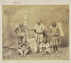 Mountain Workers in Shimla with Khiltas and Dandy