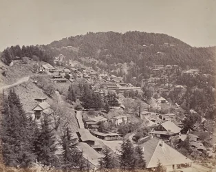 Shimla. Houses of European Residents, Looking East