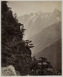 Untitled [hillside and mountains], c. 1865