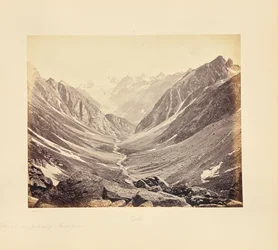 Valley and Snowy Peaks, Seen from the Hampta Pass, Spiti Side