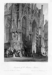 The fountain of St Maclou, Rouen, France