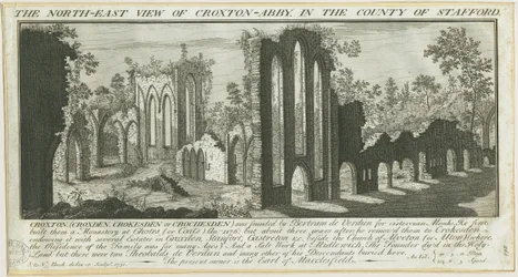 Croxden Abbey: Engraving