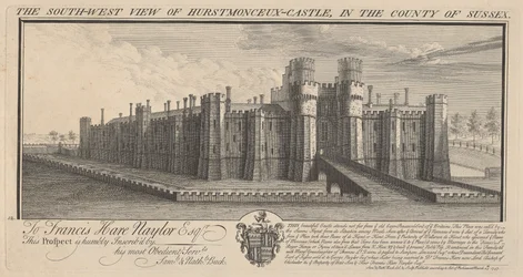 The Southwest View of Hertsmonceux Castle in the County of Sussex