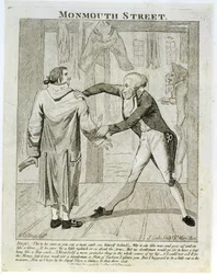Monmouth Street, a Caricature of an Old-Clothes Seller, Engraved by J. Cooke