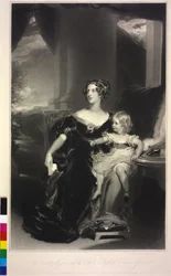 Lady Harriet Elizabeth Georgiana Howard and Her Daughter Lady Elizabeth Georgiana Leveson-Gower