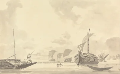 Boats on the Hooghly River