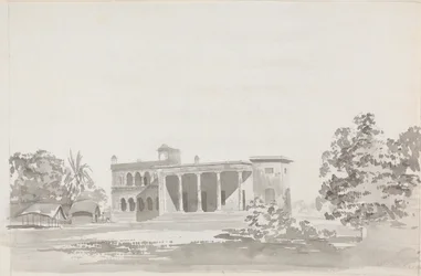 Large Building With a Colonnade