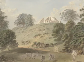 The Bungalow at Colgong, near Bhagalpur as it Appeared After it was Burnt