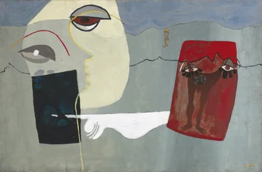 Woman and Suspended Man