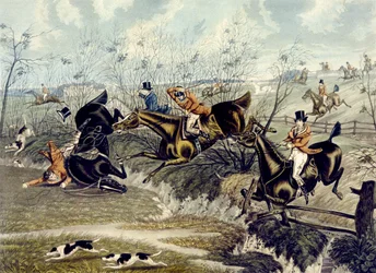The Grand Leicestershire Fox Hunt, plate 3 (engraved by Charles Hunt)
