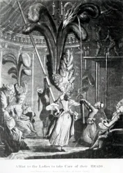 A Hint to the Ladies to Take Care of Their Heads, Published by Sayer and Bennett, 1776