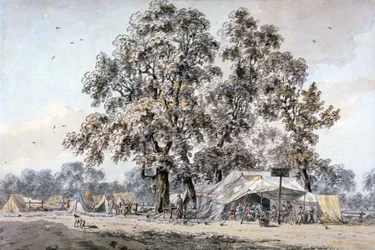 Army Camp in Hyde Park, London
