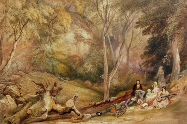A Sketching Party in Leigh Woods, c. 1830