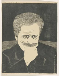 Self-portrait with Hand on Mustache