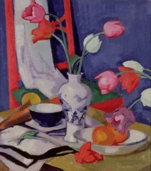 Tulips and Fruit