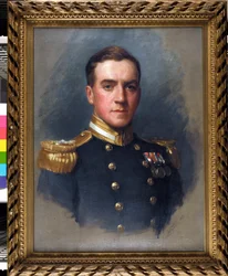 Portrait of Lieutenant Denis Quentin Fildes (1889-1975), who joined the Royal Navy in 1906