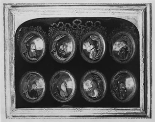 Frame Containing Eight Portraits