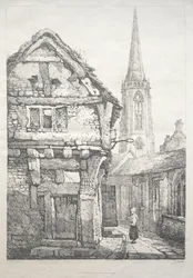 A Series of Ancient Buildings and Rural Cottages in the North of England: At York, Street
