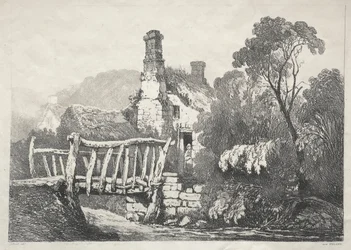 A Series of Ancient Buildings and Rural Cottages in the North of England: Near Byland, 1821