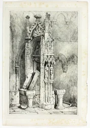 At Ratisbonne, from Facsimiles of Sketches made in Flanders and Germany