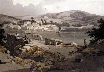 Landscape, with River and Village